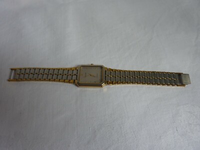 Herrenarmbanduhr gebraucht, Accurist, silber gold, 18 cm lang