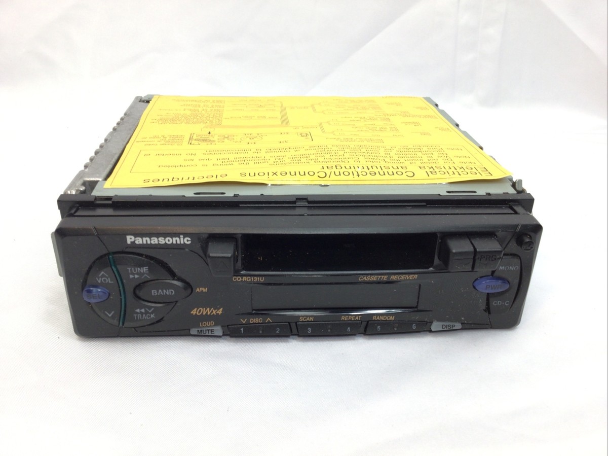 Vintage Panasonic Cassette Tape Car AM/FM Radio CQ-RG131U RARE NOS
