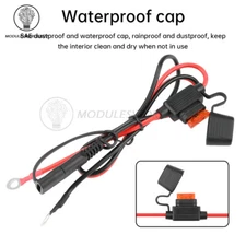 SAE Terminal Battery Power Cable Quick Release Connector 10A Fused Extension Car