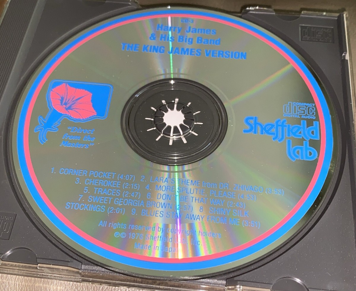 Harry James and His Big Band King James Version CD Sheffield Lab