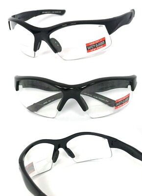 Clip Occhiali Da Sole Occhiali Di Sicurezza Da Lettura ANSI Z87 U6 Lenti Da 1 00 A 1071946