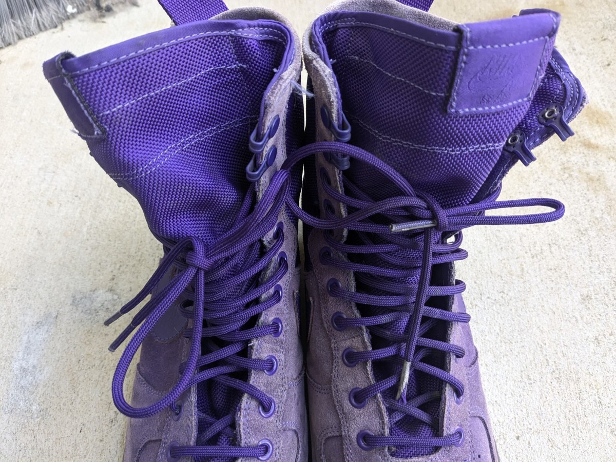 Nike Air SF Air Force 1 High Court Purple Men 11 Suede 