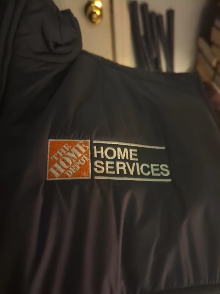 Brand New With Tag Men Size 2XL Home Depot Employee Vest Uniform Zip - Image 2 of 4