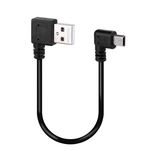 90 Usb Cable Mini USB Data Cable 10INCH 90 Degree USB Right Angle Nickel Plated ...