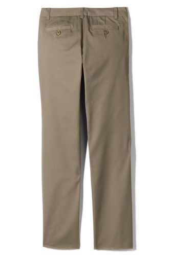 Lands' End Girls Perfect Fit Iron Knee Blend Chino Pants Khaki 5 NWOT (194) - Picture 6 of 6