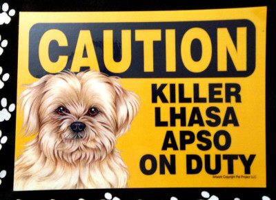 Lhasa Apso Magnetic Sign