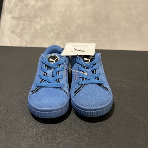 Puma Suede Toddler 5c Blue 386537-01 Athletic Sneakers - Picture 2 of 7