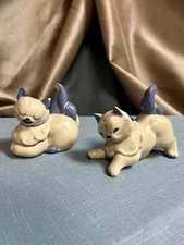 Vintage Kay Finch Muff & Puff Cat Figurines