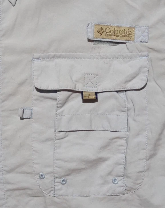 Columbia PFG Men's Small Shirt Button Down UPF 30 Vented Blue Fishing Outdoor - Image 2 of 4