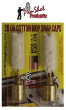 Pro-Shot 20 Ga. Brass/ Cotton Mop Snap Caps 2pk # 20SC New