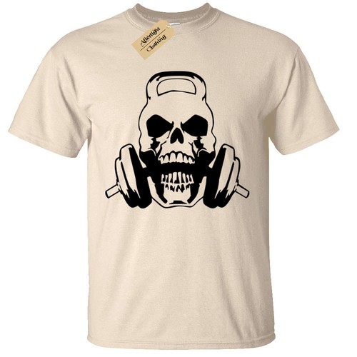 Skull Kettlebell Mens T Shirt S-5XL 