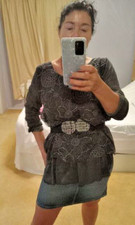 WOMEN SILK AND VISCOSE BLOUSE MADE IN ITALY