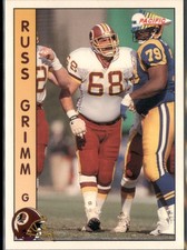 Russ Grimm 1992 Pacific Washington Redskins #312