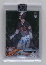 2018 Topps Clearly Authentic Auto Black 12/75 Austin Hays #CAA-AH Auto 0zr4