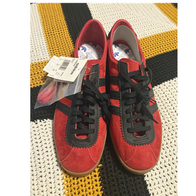 adidas London Originals Scarlet/Core Black Suede Low Top Sneakers EE5723