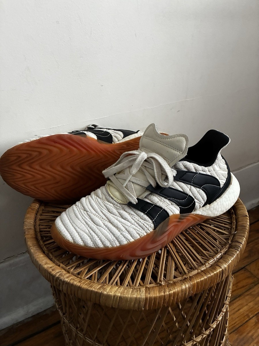 adidas Sobakov BD7674 Chalk White Black Gum Men's Sneaker Knit