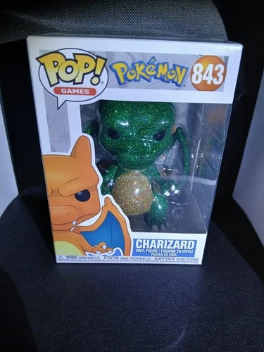 Funko Pop! Pokémon Charizard #843 Diamond Custom 💎 Vinyl Figure 1 Of 1 Mint