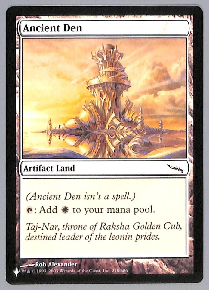 Ancient Den - 278 - Mirrodin (MRD) The List Reprints (LIST) MTG - Image 3 of 4
