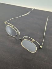 VTG Antique rare boho medical MAGNIFIER FLIP GLASSES GOGGLES eyeglasses Prop