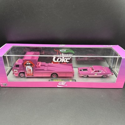 M2 Machines Cherry Coke 66 Dodge L600 71 Charger Chase Haulers 1