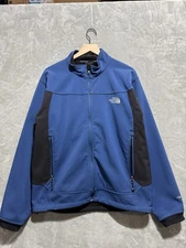The North Face Apex Jacket Men's Large Blue Softshell Full Zip Fleece Lined