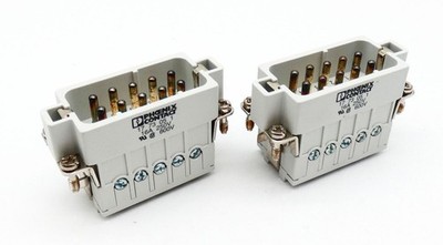 2x Phoenix Contact HC-A 10-ESTS 1773051 Kontakteinsatz Steckereinsatz -unused-