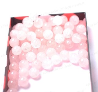 30Pcs Rose Quartz Natural Gemstone Round Spacer Loose Beads 6MM #37