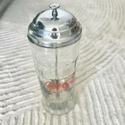 1992 Vintage Coca-Cola Straw Dispenser Diner Style Glass Holder Chrome Top Coke