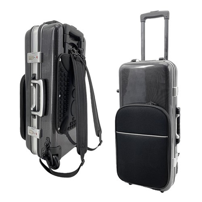 #ad Alto Saxophone Case with WheelsStrap Carbon Fiber Hard Shell Durable Black $164.68