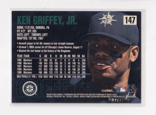 2000 Skybox Dominion # 147 Ken Griffey Jr. Nice Card - Picture 2 of 2