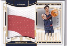 2024-25 Panini NT NBA No. CRM-CCH Cam Christie Rookie Patch Gold 21/25