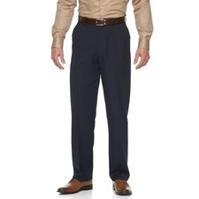 Croft  Barrow Men's Classic Fit Dress Pants - Admiral Navy - 40x32 - NWT