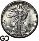 1929-D Walking Liberty Half Dollar, Hard Find This Nice, Solid Gem BU++ Key Date