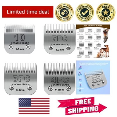 Size 10/7FC/5FC/4FC Detachable Dog Grooming Clipper Blades - Precision Cutting