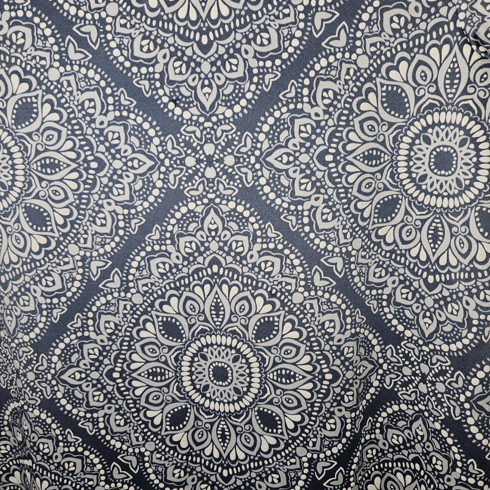 Ruby Rd. Mini Shift Dress Blue Textured Medallion… - image 2