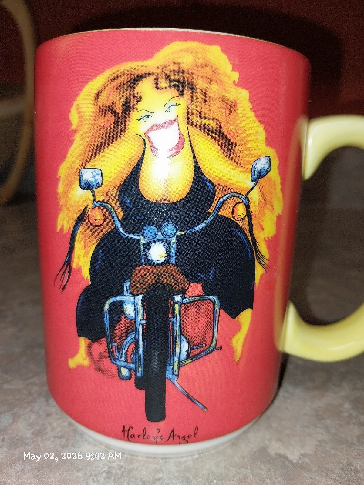 Womens Harley'S Angel Coffee Mug Featuring Artwork By Jill Neal. Free Shipping