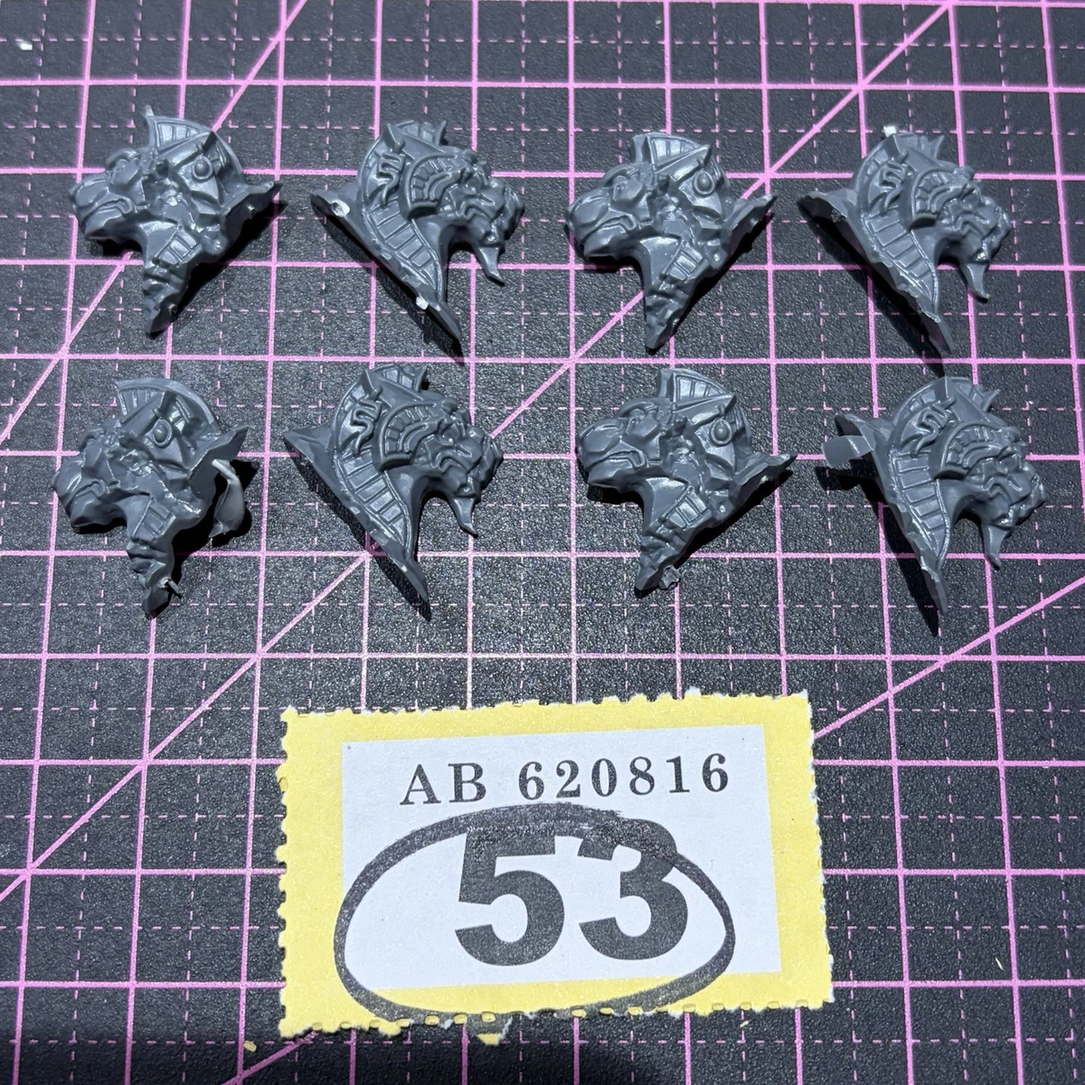 Bits Warhammer : 5 Casques Argentés De High Elves, Non Assemblés, Occasion