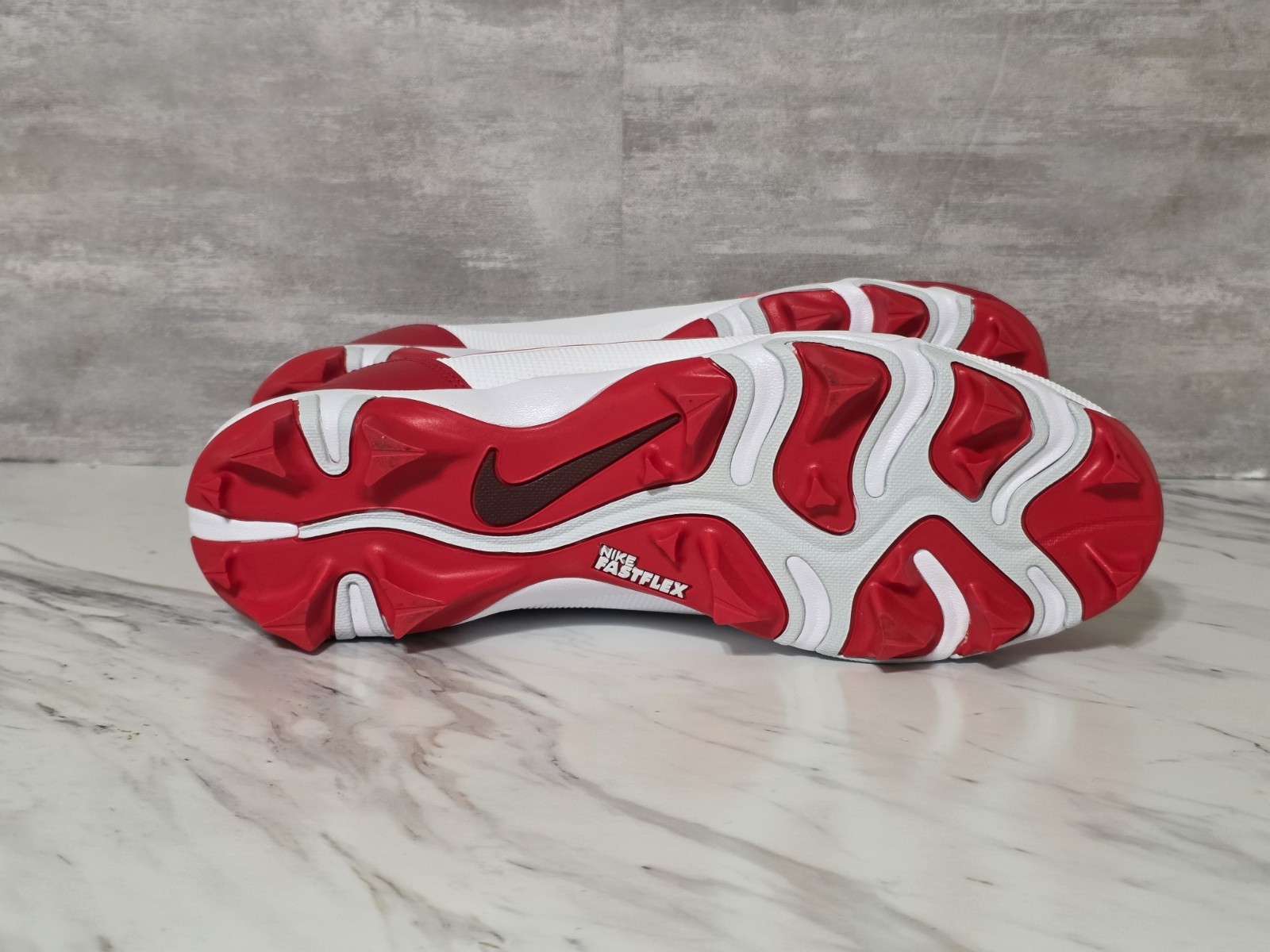 Nike Force Trout 9 Keystone White/Red Baseball Cleats Men's Size 12 thumbnail 6