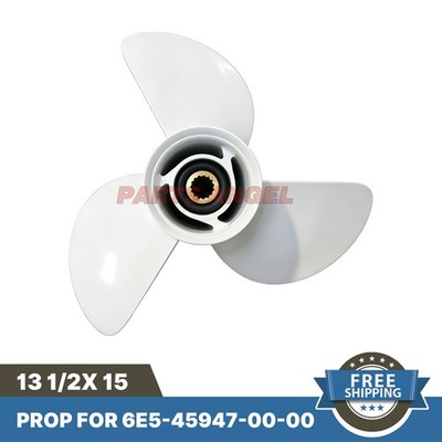 13.5''x15'' -K Aluminum Outboard Propeller For Yamaha 50-130HP RH, 6E5-45947-00-EL