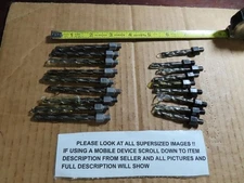 18 HP SOLID CARBIDE THREADED AIRCRAFT DRILL BITS .1640  1/4"-28 NEW GUN BARREL
