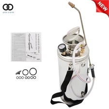 8L Stainless Steel Sprayer Farm Garden Hand Pump Sprayer With Nozzles 2 Gallon