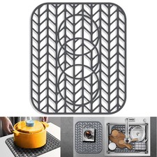 Sink Protectors for Kitchen 12" 13" 16" 18" 19" 24" 13.58"x11.6", Gray