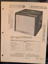 Original 1956 SAMS PHOTOFACT 333-15 Trav-Ler Models 517-107,521-111,521-112 TV