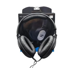 Nero Sennheiser HD 206 Stereo CABLATO Cuffie Auricolari Over Ear