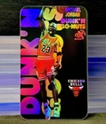 1998-99 Skybox EX Michael Jordan Dunk N Go Nuts Mini Holo Refractor Tobacco Card