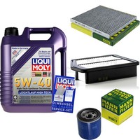 Mann Inspektionspaket 5L Liqui Moly 5W-40 FüR Hyundai I40 CW 1.6 Gdi 2.0