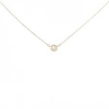 Authentic K10YG Solitaire Diamond Necklace 0.05CT  #260-007-328-6165