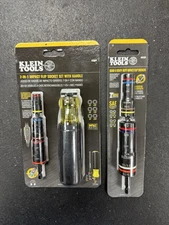Klein Tools 32900R 7-In-1 Impact Flip Socket Set With Handle&652QS FLIP SOCKETS
