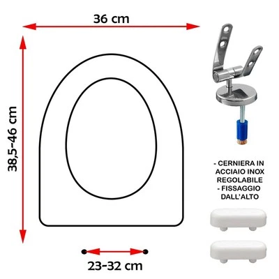SEDILE COPRIWATER COMPATIBILE HATRIA SPEA MAIORA BIANCO