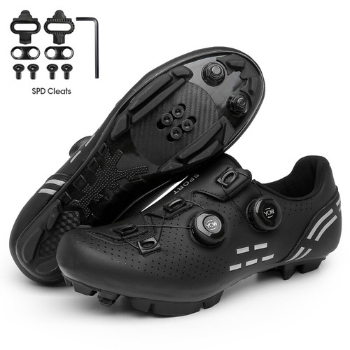 Flat / MTB Shoes Men Mountain Bike Shoes with Cleats Women Road Cycling Sneakers - Picture 14 of 31